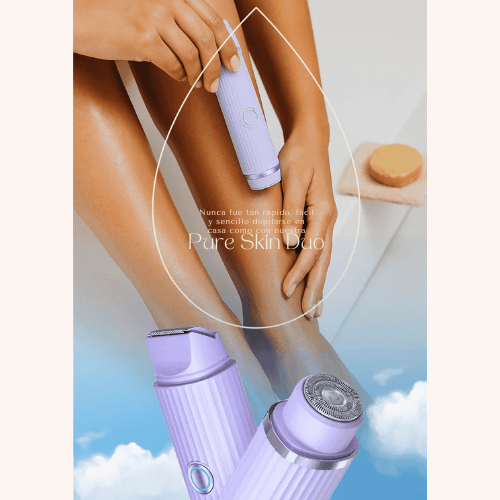 Depiladora Eléctrica Doble PureSkin Duo - Vida en Casa