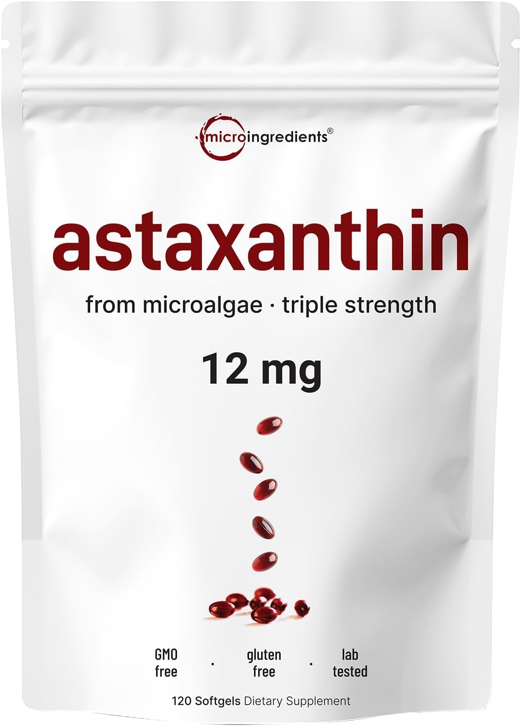 Astaxantina Microingredients - Cápsulas Blandas Protección Antioxidante - Vida en Casa