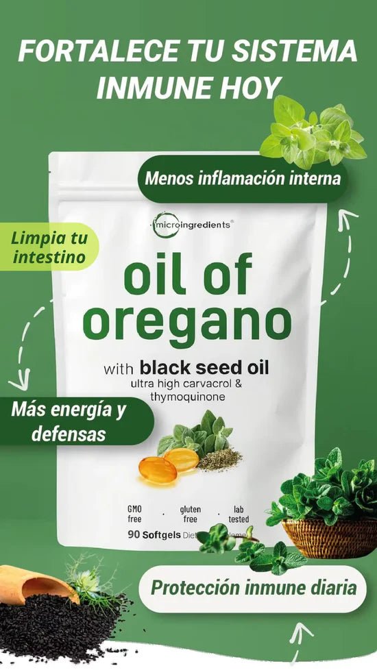 Capsulas de Oregano Microingredients importado EE UU | Cuida tu salud de adentro hacia afuera - Vida en Casa