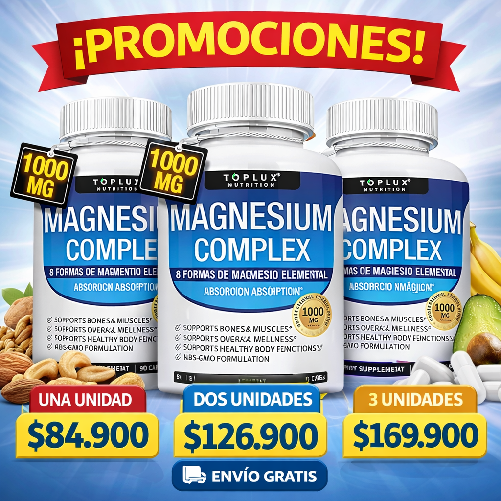 COMPLEJO DE MAGNESIO 2 X 1 - Vida en Casa