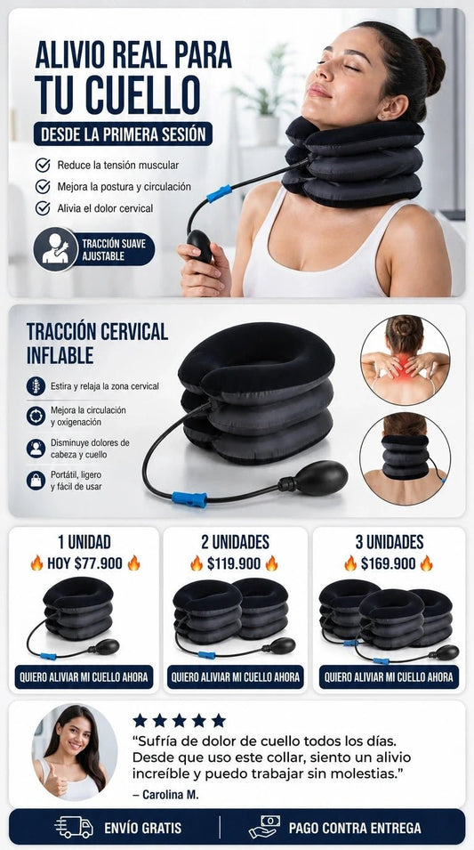 SOPORTE INFLABLE PARA CUELLO ALMOHADA - Vida en Casa