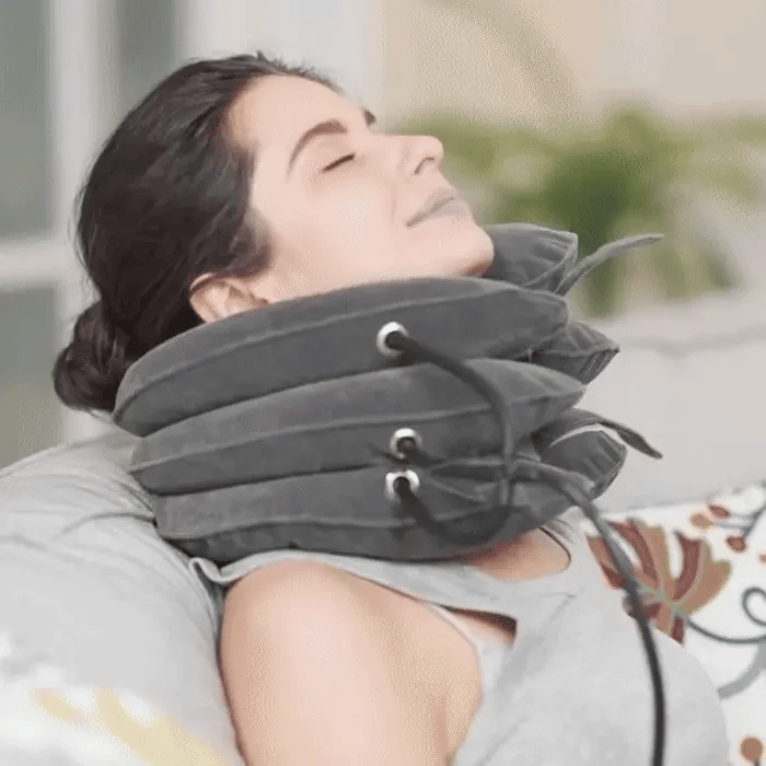 Terapia de Tracción Cervical Portátil y Cómoda - Vida en Casa
